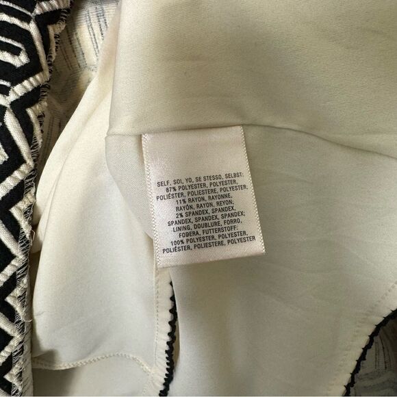 Anthropologie Liefsdottir Tonnelle Geometric Zip Front Dress 8 - Picture 4 of 6